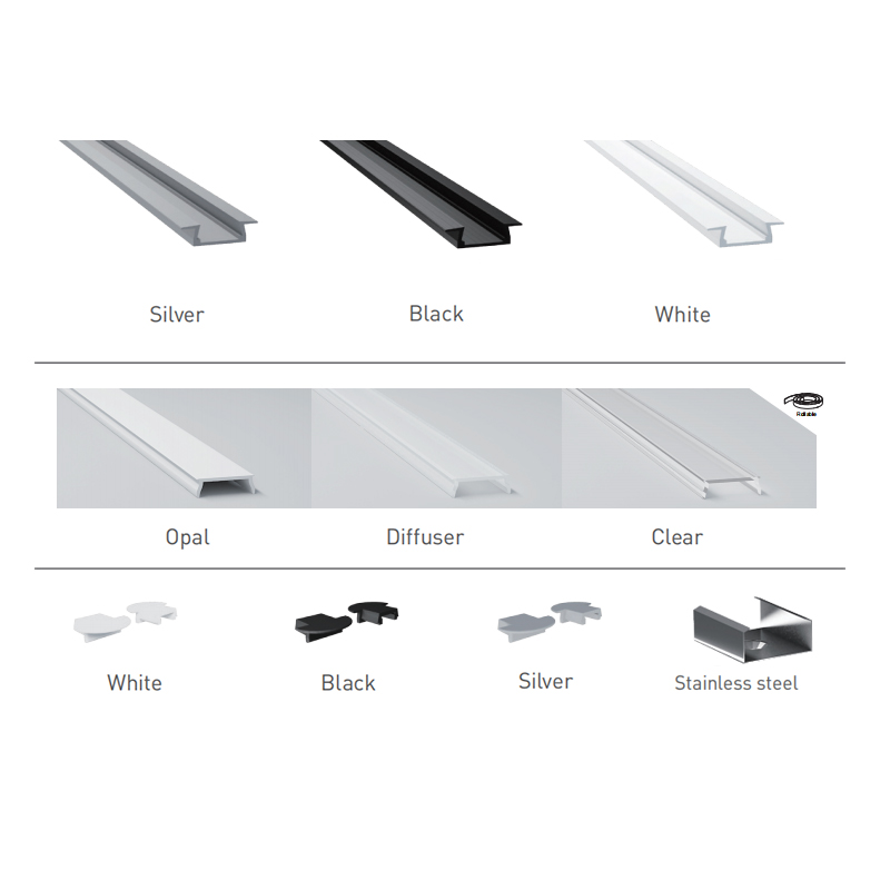 Recessed Aluminum Channel For LED 10mm Rope Lighting